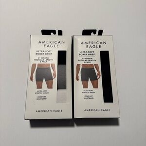American Eagle Boxer Briefs Mens Small 6 Pack Ultra Soft